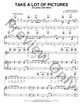 Take A Lot Of Pictures piano sheet music cover